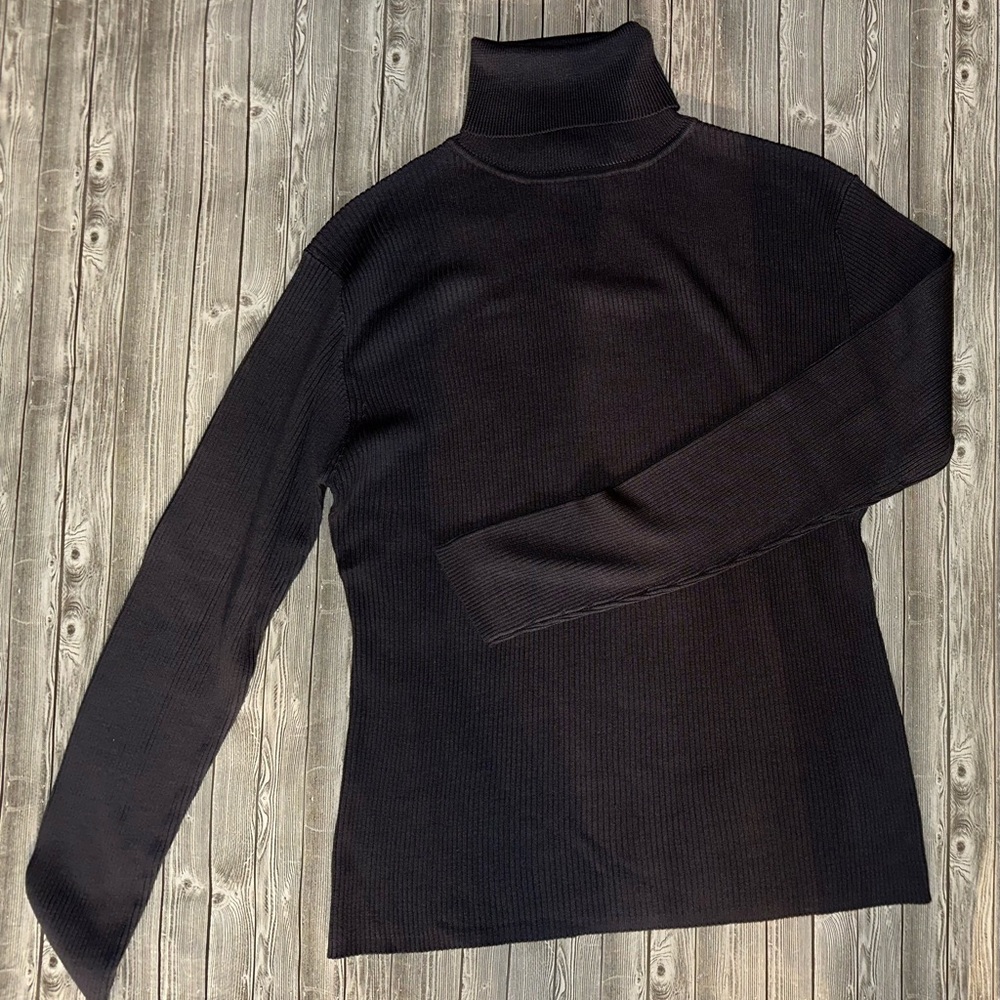 Grey Turtleneck Sweater
